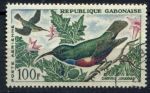Габон 1963 г. • Sc# C14 • 100 fr. • птицы • авиапочта • Used VF