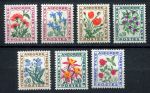 Французская Андорра 1964-1971. • Mi# P46-P52 • цветы • доплатные • полн. серия • MNH OG VF