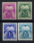 Французская Андорра 1943-1946 гг. • Mi# PM 22-24,26 • 30 c. .. 2 fr. • для почтовых сборов • MNH OG XF ( кат.- € 10 )