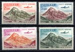 Французская Андорра 1961 г. • Mi# 175-178 • 2 - 10 fr. • осн. выпуск • самолет над горами • авиапочта • полн. серия • MNH OG VF ( кат.- € 12 )