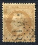 Франция 1863-1870 гг. • Sс# 32 • 10 c. • Император Наполеон III • стандарт • Used VF ( кат.- $8 )