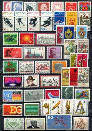 Германия • ФРГ 195х-197х гг. • подборка 50+ разных марок • MLH OG VF