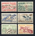 Франция 1953 г. • Iv# 960-965 • 20 - 75 fr. • Олимпийские Игры, Хельсинки • полн. серия • MNH OG VF ( кат. - €85 )