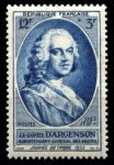 Франция 1953 г. • Iv# 940 • День почтовой марки, граф д’Аржансон • MNH OG VF ( кат. - €5 )