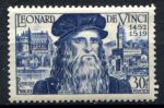 Франция 1952 г. • Iv# 929 • 30 fr. • Леонардо да Винчи • MNH OG VF ( кат. - €10 )
