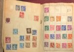 Коллекция 1090 старых, разных! марок (в основном, до 1945 г.) в старинном альбоме-тетради • 7 руб. за марку!