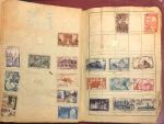Коллекция 1090 старых, разных! марок (в основном, до 1945 г.) в старинном альбоме-тетради • 7 руб. за марку!