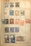 Коллекция 1090 старых, разных! марок (в основном, до 1945 г.) в старинном альбоме-тетради • 7 руб. за марку!