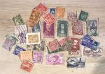 Коллекция 1090 старых, разных! марок (в основном, до 1945 г.) в старинном альбоме-тетради • 7 руб. за марку!
