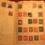 Коллекция 1090 старых, разных! марок (в основном, до 1945 г.) в старинном альбоме-тетради • 7 руб. за марку!