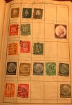 Коллекция 1090 старых, разных! марок (в основном, до 1945 г.) в старинном альбоме-тетради • 7 руб. за марку!
