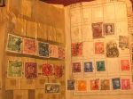 Коллекция 1090 старых, разных! марок (в основном, до 1945 г.) в старинном альбоме-тетради • 7 руб. за марку!