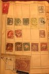 Коллекция 1090 старых, разных! марок (в основном, до 1945 г.) в старинном альбоме-тетради • 7 руб. за марку!