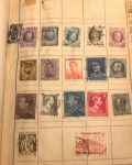 Коллекция 1090 старых, разных! марок (в основном, до 1945 г.) в старинном альбоме-тетради • 7 руб. за марку!