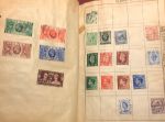 Коллекция 1090 старых, разных! марок (в основном, до 1945 г.) в старинном альбоме-тетради • 7 руб. за марку!