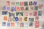 Коллекция 1090 старых, разных! марок (в основном, до 1945 г.) в старинном альбоме-тетради • 7 руб. за марку!