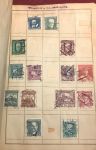 Коллекция 1090 старых, разных! марок (в основном, до 1945 г.) в старинном альбоме-тетради • 7 руб. за марку!