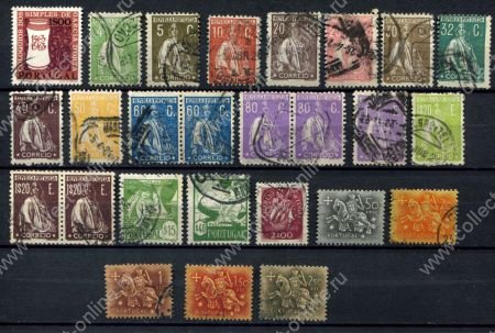 Португалия • XX век • подборка 26 старинных марок • Used F-VF