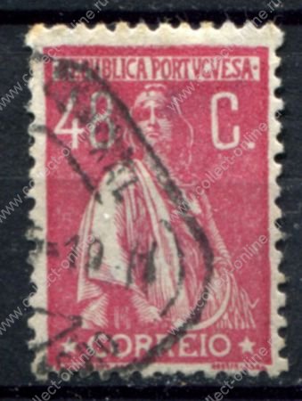 Португалия 1912-1931 гг. • Sc# 263 • 48 c. • Церера • стандарт • Used VF ( кат. - $4 )