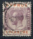 Кипр 1924-1928 гг. • Gb# 106 • 1 pi. • Георг V • стандарт • Used VF