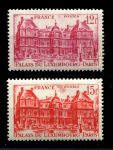 Франция 1948 г. • iv# 803-804 • 12 и 15 fr. • Французская архитектура • Люксембургский дворец(Париж) • полн. серия • MNH OG VF