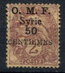 Сирия 1920 г. • Iv# 46 • 50 c. на 2 c. • надпечатка "O.M.F." • Used F-VF