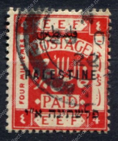 Палестина 1921-1922 гг. • Gb# 63 • 4 m. • Британский мандат Лиги Наций • Used VF