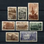 СССР 1946 г. • Сол# 1072-1079 • 5 коп. - 1 руб. • Архитектура Москвы • полн. серия • MNH OG VF*
