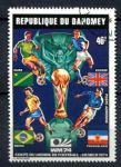 Дагомея 1974 г. • Mi# 567A • 40 fr. • Футбол, ЧМ-74 Мюнхен, команды • Used(ФГ) OG NH VF
