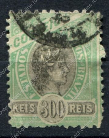 Бразилия 1894-1897 гг. • Sc# 119 • 300 R. • без в.з. • стандарт • Used F-VF