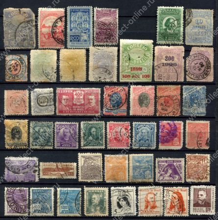 Бразилия XIX-XX век • набор 40+ разных, старинных марок • Used VG - VF