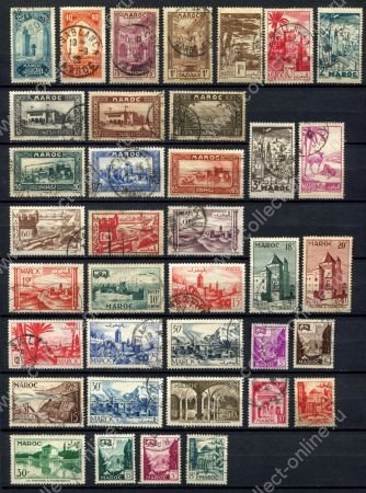 Французское Марокко 1923-1958 гг. • подборка • 37 марок • Used VF