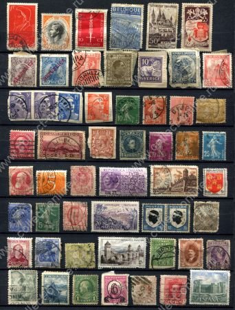 50+ старинных, иностранных марок • Used F-VF