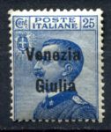 Италия • Венеция-Джулия 1918 г. • Mi# 24 • 25 c. • надпечатка на марке Италии • MH OG VF