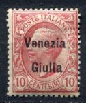 Италия • Венеция-Джулия 1918 г. • Mi# 22 • 10 c. • надпечатка на марке Италии • MH OG VF
