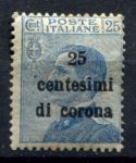 Австрия • оккупация Италии • Трентино 1919 г. • Sc# N69 • 25 c. • надпечатка • MH OG VF
