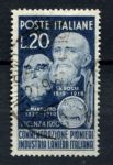 Италия 1950 г. • Mi# 801 • 20 L. • пионеры национальной шерстяной промышленности • Used VF