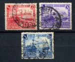 Италия 1939 г. • Mi# 620-622 • 20 c. - 1.25 L. • 100-летие итальянской железной дороги • полн. серия • Used VF