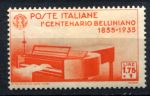 Италия 1935 г. • Mi# 536 • 1.75+1 L. • Винченцо Беллини(композитор) • 100 лет со дня смерти • MH OG F-VF