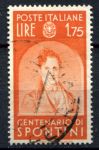 Италия 1937 г. • Mi# 598 • 1.75 L. • Юбилеи деятелей искусств • Гаспаре Спонтини • Used VF • ( кат.- €3 )