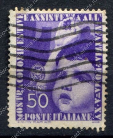 Италия 1937 г. • Mi# 564 • 50 c. • Программа заботы о детях • Used VF