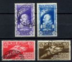 Италия 1935 г. • Mi# 528-531 • 10 c. - 1.25 L. • Международный авиационный салон в Милане • полн. серия • Used VF ( кат.- $20 )