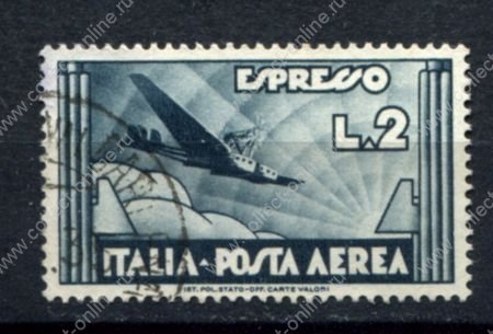 Италия 1934 г. • Sс# СE3 • 2 L. • транспортный самолет • авиапочта • спец. доставка • Used VF