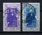 Италия 1934 г. • Mi# 488-489 • 50 c. и 1.25 L. • 75-летие изобретения динамо-машины • Used VF • полн. серия • ( кат.- $3.75 )