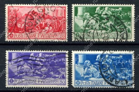 Италия 1930 г. • Mi# 337-340 • 20 c. - 1.25 L. • Франческо Ферруччи • 400 лет со дня смери • Used VF ( кат.- $7 )