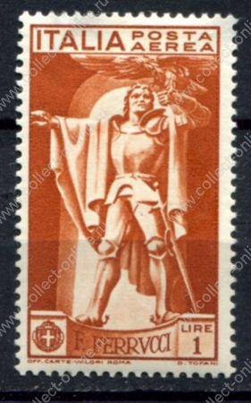 Италия 1930 г. • Mi# 343 • 1 L. • Франческо Ферруччи • 400 лет со дня смери • авиапочта • MLH OG VF