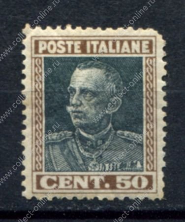 Италия 1927-1929 гг. • Sc# 192 • 50 c. • Виктор Эммануил III • стандарт • MH OG F