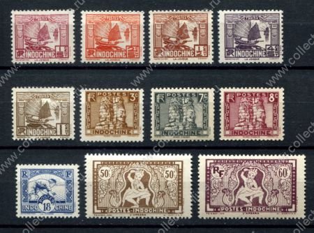 Индокитай 1931-1939 гг. • Iv# 151..168 • 1/5 c.//60 c. • основной выпуск (11 марок) • MNH OG VF