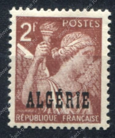 Алжир 1945-1947 гг. • Iv# 234 • надпечатки на м. Франции(Марианна) • стандарт • MLH OG VF