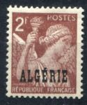 Алжир 1945-1947 гг. • Iv# 234 • 2 fr. • надпечатки на м. Франции(Марианна) • стандарт • MLH OG VF